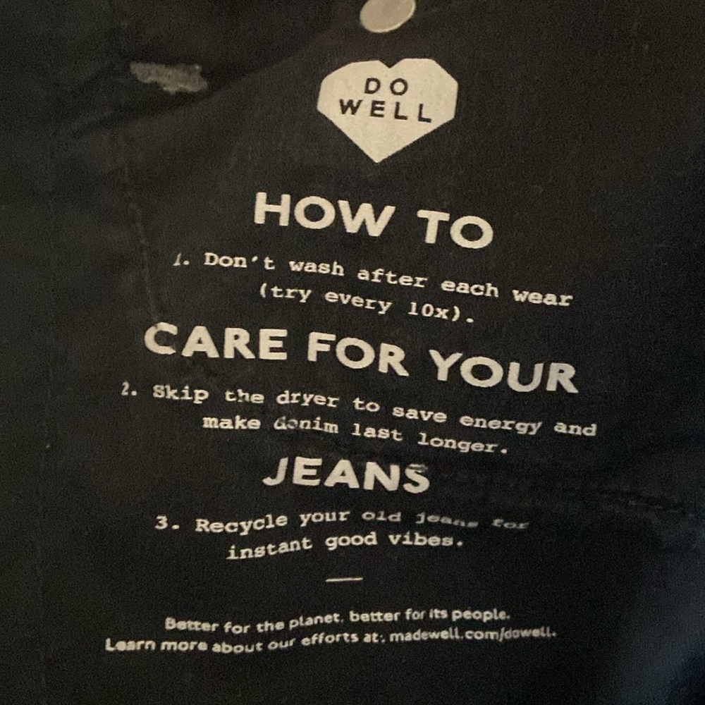 Madewell Women’s Gray Lightwashed Straight Leg Vintage Jeans Size 27 Ecofashion - Picture 6 of 10